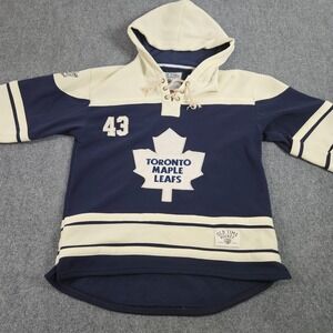 Toronto Maple Leafs Hoodie Mens Medium Blue Kadri 43 Old Time Hockey NHL Jersey